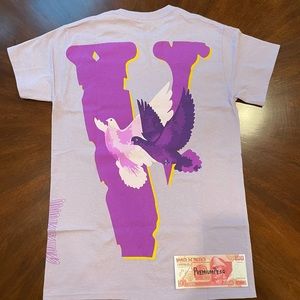 VLONE x NAV Doves Tee Purple XL